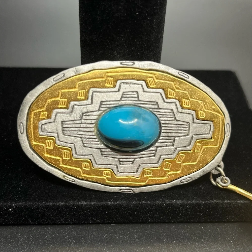 JJ Jonette bolo tie / brooch pin. Vintage and rare